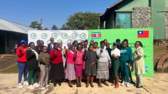 Participants of the Women’s Microenterprise Project share their experiences from international exhibitions during a session at Mananga Business Centre.