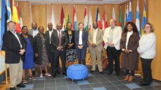 Officials from the European Union, GIZ, Eswatini government ministries, parastatals, and Business Eswatini pose for a group photo after a planning session on the €14 million Skills for Youth Employability, Entrepreneurship and Empowerment programme held in Mbabane.