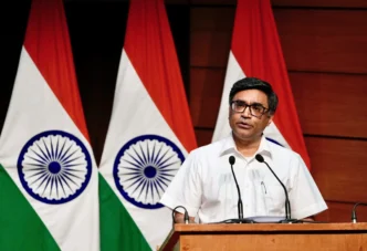 India’s Foreign Secretary Vikram Misri addresses a press conference, in New Delhi, India on Wednesday [Manish Swarup/AP Photo]