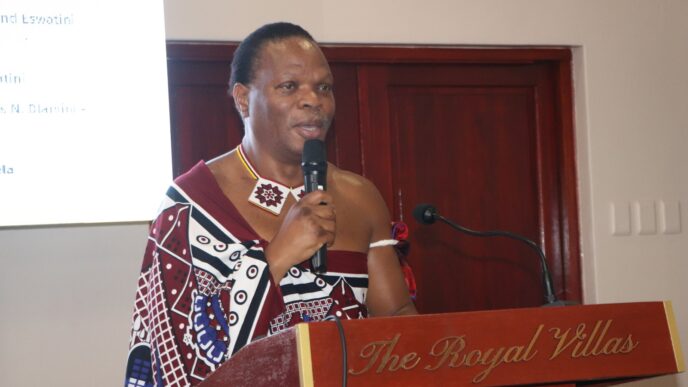 Minister of Natural Resources and Energy, HRH Prince Lonkhokhela, officially opens the EU Green Power Transformation Forum 2023 on 20 November 2023.