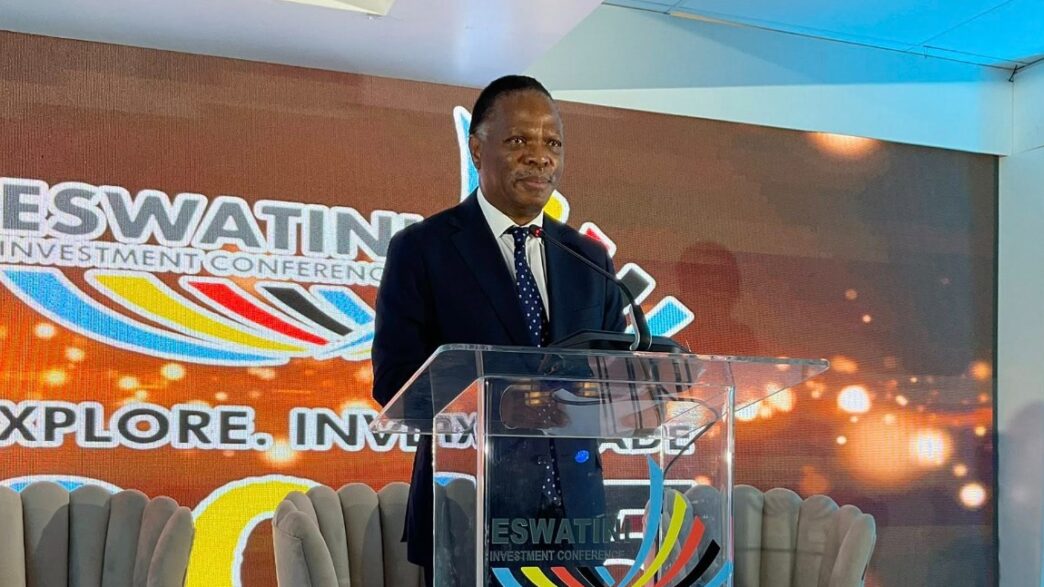 HRH Prince Lonkhokhela addresses delegates at the Eswatini Investment Conference, urging investors to explore opportunities in the mining and energy sectors.