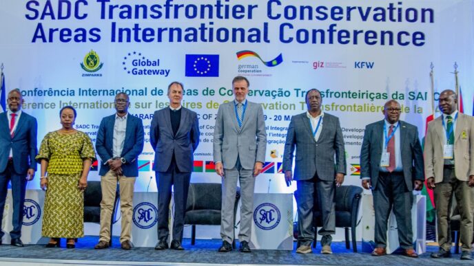 Delegates gather at the Harare International Convention Centre for the first SADC Transfrontier Conservation Areas Conference, 19 May 2025.