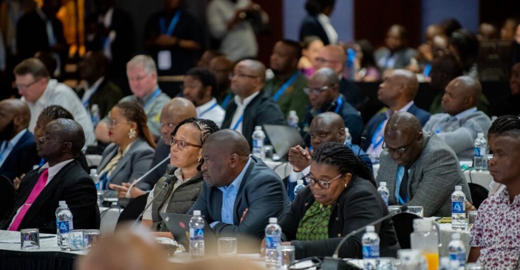 Delegates gather at the Harare International Convention Centre for the first SADC Transfrontier Conservation Areas Conference, 19 May 2025.