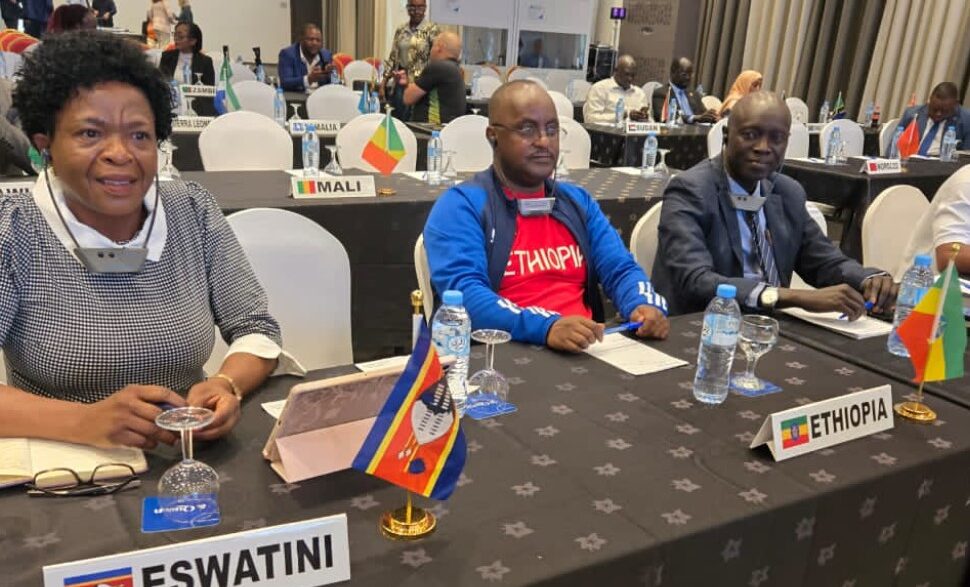 Ntombi Masango of EOCGA attends the Chef de Mission meeting in Algiers, Algeria