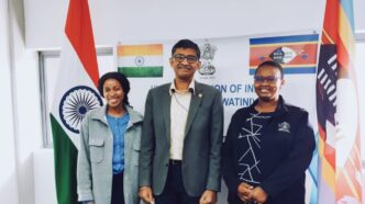 The High Commission of India in Mbabane congratulates Ms. Thandwa Dlamini and Ms. Precious Nobuhle from the Deputy Prime Minister’s Office on their selection for the ITEC course on Women and Enterprise Development at NIESBUD, India. Photo by High Commission of India – Mbabane