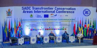 Panel discussion at the SADC TFCA International Conference focusing on community conservation and sustainable financing. Photo by SADC