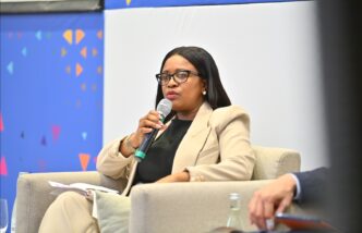 Futhi Tembe, CEO of the Eswatini National Provident Fund, engages in dialogue during the 6th Annual Africa Pension Funds and Retirement Summit held from May 13–16, 2025, in Casablanca, Morocco, where she was one of the key invited speakers.