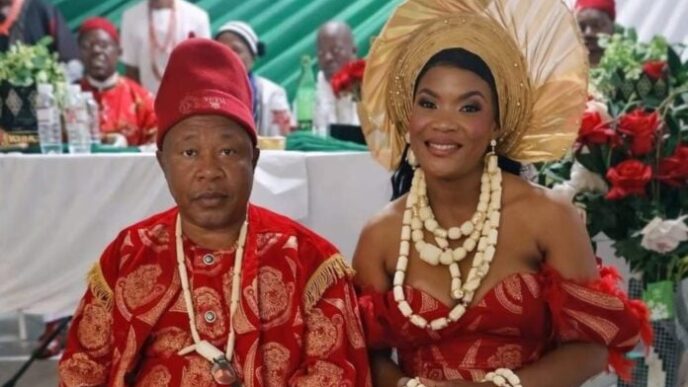 Chief Solomon Ogbonna Eziko, the man at the centre of the Igwe Ndigbo Na East London coronation, as seen in an image sourced from Facebook.
