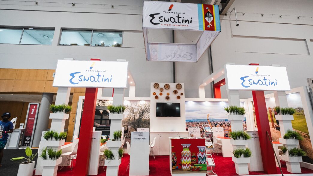 The Eswatini Tourism stand draws interest from international buyers and travel trade professionals during WTM Africa 2025 at the Cape Town International Convention Centre.