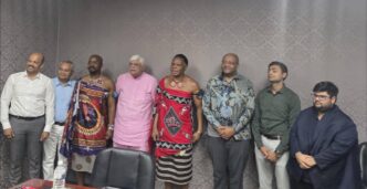 Honourable Prince Lonkhokhela, Minister of Natural Resources and Energy, joins the visiting MBH Power delegation and local energy stakeholders for a group photo following discussions on power investment opportunities in Eswatini.