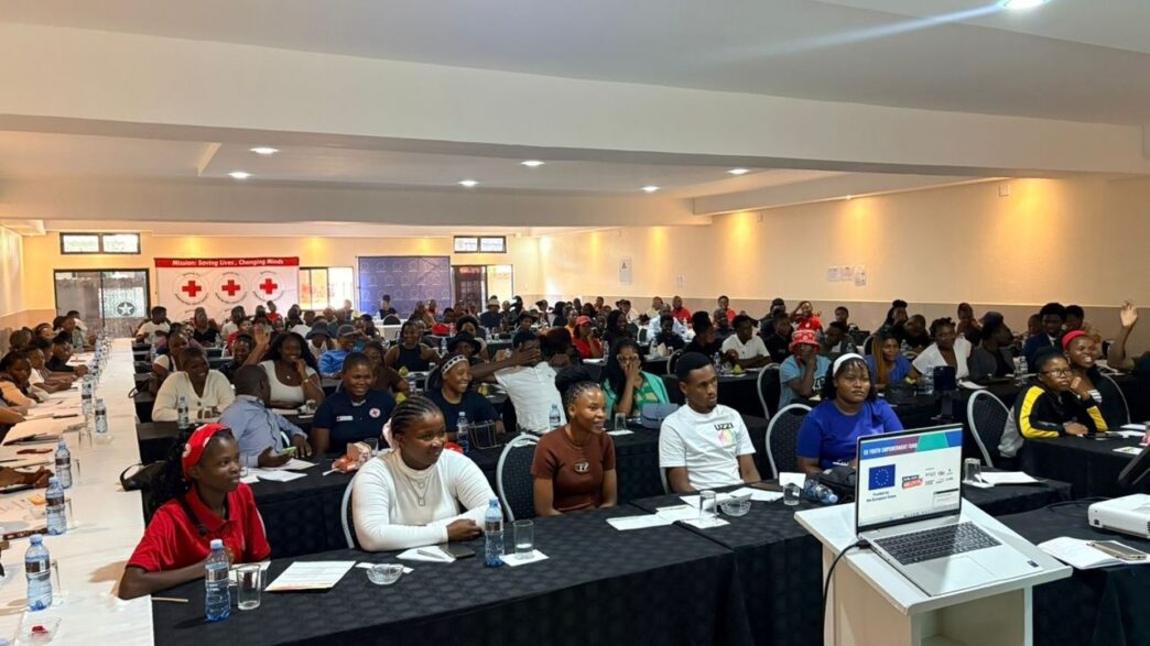 Youth delegates from across Eswatini attend the EU Youth Empowerment Fund information session hosted by the Eswatini Red Cross Society. Photo: Eswatini Red Cross Society
