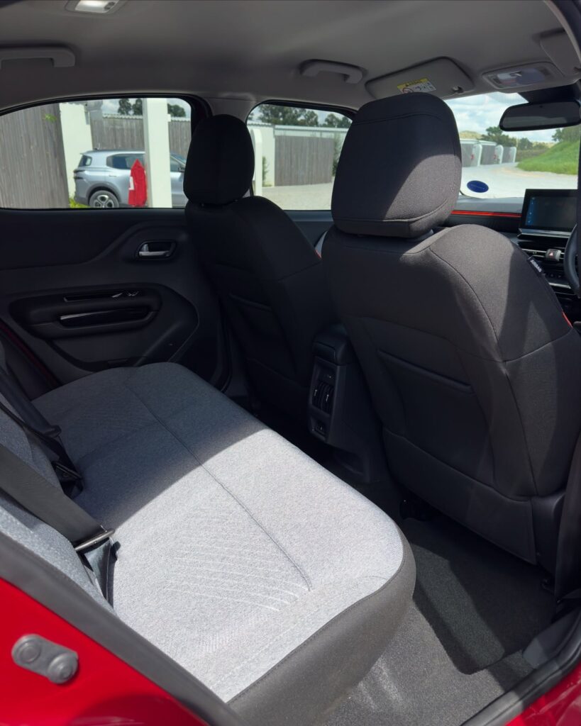 Spacious cabin featuring a 10-inch touchscreen, 7-inch digital cluster, and 470-litre boot. Photo by Khulekani on Wheels.