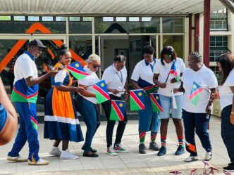 NamRA staff members captured during Namibia’s 36th Independence Day celebrations on 21 March 2026. Photo by Namibia Revenue Agency.