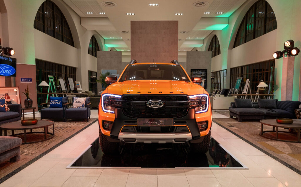 The one-of-a-kind Ford Ranger Wildtrak X featuring Nelson Mandela’s official signature, unveiled to support the Nelson Mandela Children’s Fund. Photo: Ford South Africa
