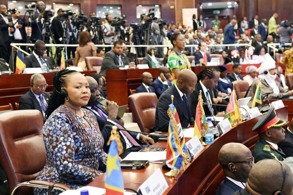 Honourable Pholile Shakantu, Minister for Foreign Affairs, attending the 11th OACPS Summit in Malabo, Equatorial Guinea, as part of Eswatini’s delegation.