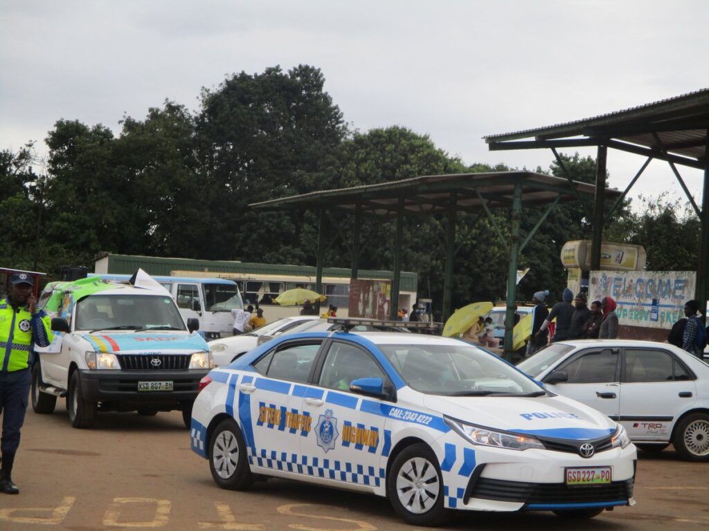 Eswatini police vehicle