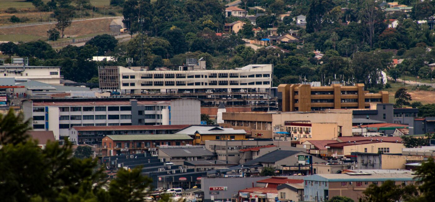 A view of Mbabane’s skyline, showcasing the city’s growing commercial and residential developments. Photo by X/@proudlyswazi.