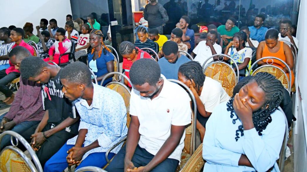 Rescued Ghanaian nationals arrive safely in Accra after being freed from a fraudulent recruitment network in Nigeria.