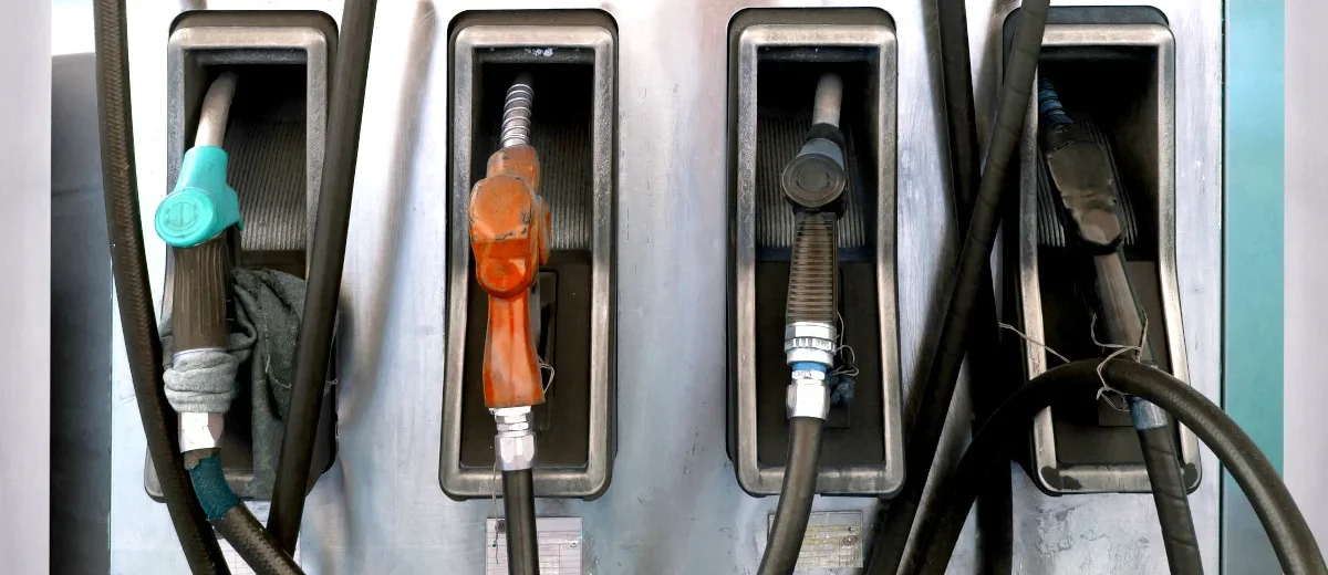A fuel pump displays restrictions on diesel sales as supply shortages begin to affect parts of South Africa, with motorists and farmers facing limited access.