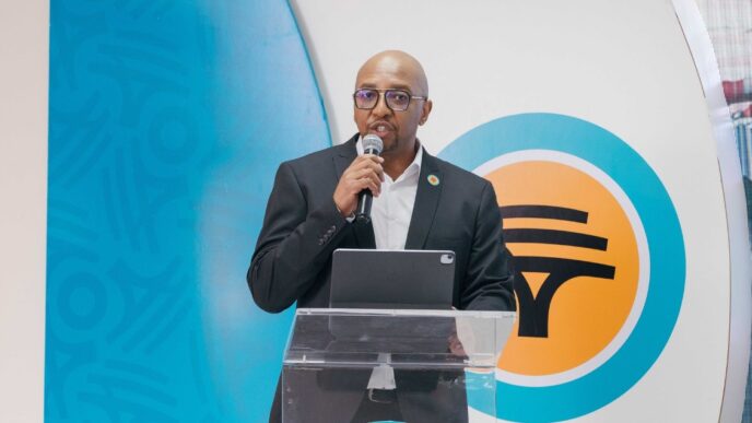 NB Eswatini CEO Thokozani ‘TK’ Dlamini engages business leaders and clients during the Forex and Trade Solutions Seminar in Ezulwini. Photo credit: FNB Eswatini