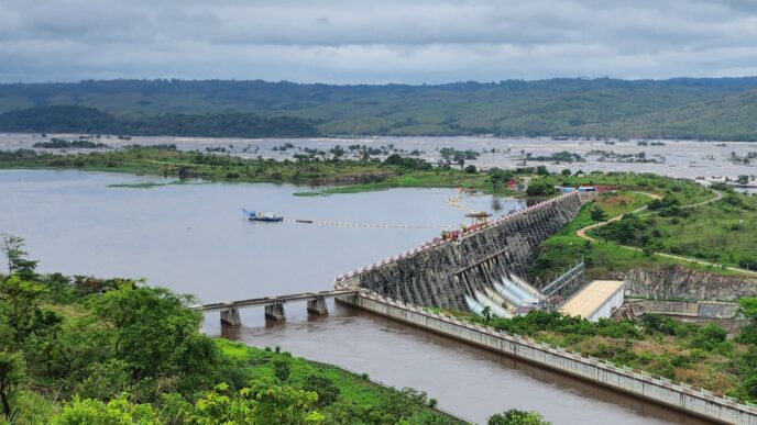 A view of the Inga Falls on the Congo River, the site earmarked for the Inga 3 hydropower project, which could generate up to 11,000MW of electricity for the region.