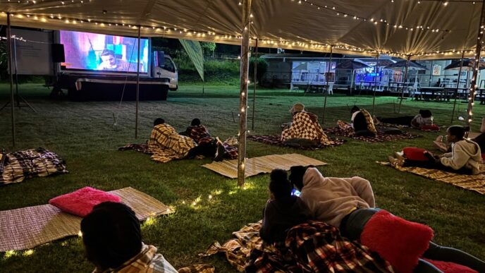 Outdoor Movie Night at The Albert Millin in Mbabane brought together families and film lovers for an evening under the stars. Photo by instagram/@thealbertmillin