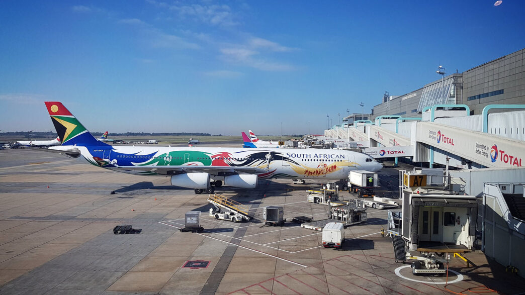 O. R. Tambo International Airport in Johannesburg, South Afric