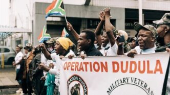 Protesters take to the streets in South Africa during anti-foreigner demonstrations