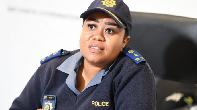 SAPS spokesperson, Brigadier Athlenda Mathe