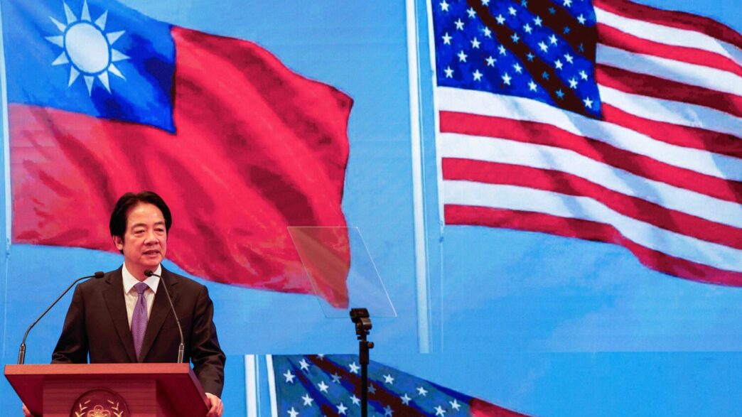 Taiwan's President Lai Ching-te speaks at a press conference on the latest round of economic talks with the U.S., in Taipei, Taiwan, February 3, 2026. REUTERS/Ann Wang