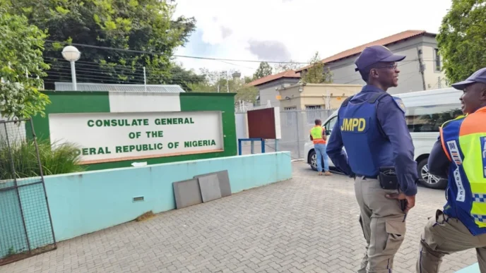 The Nigerian Consulate in Johannesburg