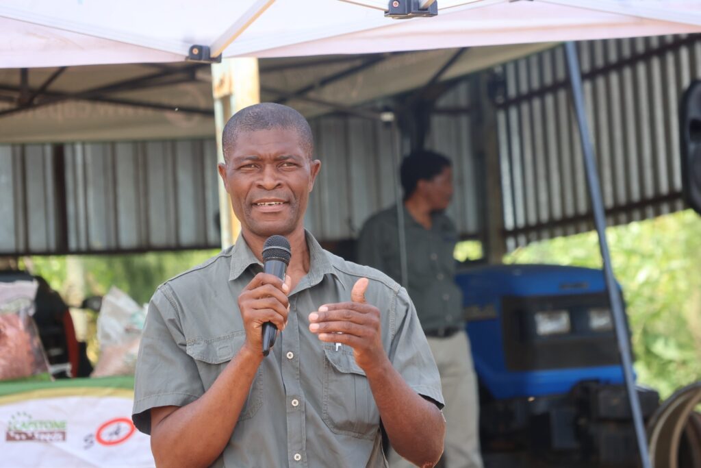 Bhekizwe Collin Maziya, Chief Executive Officer of the National Agricultural Marketing Board (NAMBoard), addressing attendees at an undated event. Photo courtesy of NAMBoard.