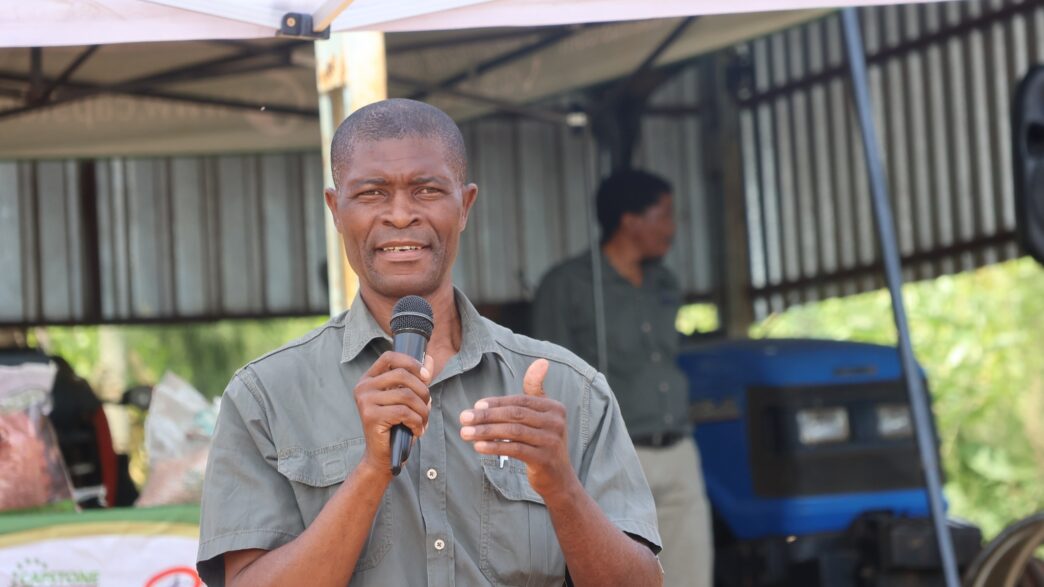 Bhekizwe Collin Maziya, Chief Executive Officer of the National Agricultural Marketing Board (NAMBoard), addressing attendees at an undated event. Photo courtesy of NAMBoard.