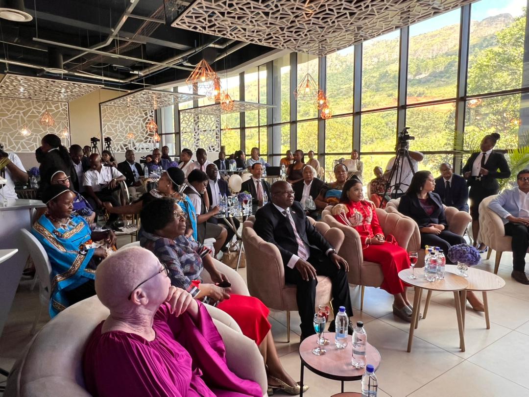 HRH Princess Sikhanyiso with the Honourable Minister of Commerce, Industry and Trade, Manqoba Khumalo, at the launch of the Royal Signature Expo 2026, promoting enterprise growth and premium investments in Eswatini. Photo by EBIS