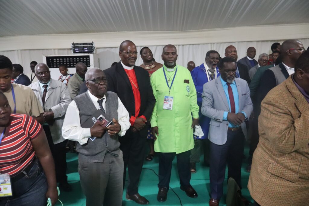 Some of the church leaders who attended the farewell audience with Her Majesty the Indlovukazi at Ludzidzini Royal Residence. Photo by Eswatini Ministry of Home Affairs.