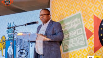 Prime Minister Russell Mmiso Dlamini, represented by Minister of Commerce, Industry and Trade Manqoba Khumalo. Photo by MTN Bushfire