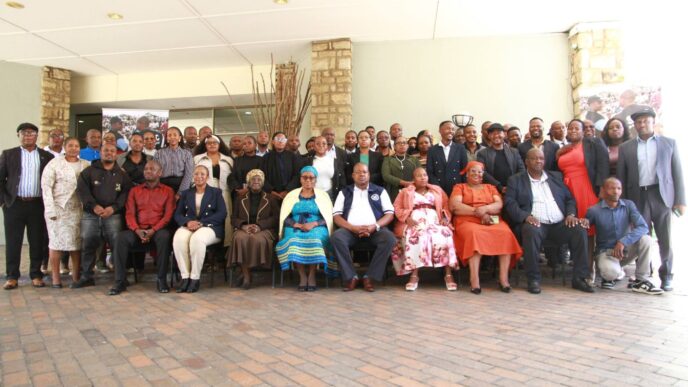 Acting Principal Secretary of Lesotho's Ministry of Foreign Affairs and International Relations Limpho Masilo-Motsamai and electoral stakeholders from across the SADC region pose for a group photo during the official opening of the SADC Training of Electoral Stakeholders held in Maseru from April 13 to 17, 2026. Photo: Supplied