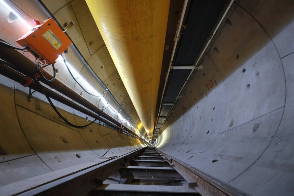 The second Tunnel Boring Machine, renamed "Loboborane la Manyokola Thita," begins its journey underground along the 38.5 kilometre tunnel route linking the Polihali and Katse reservoirs as part of Phase II of the Lesotho Highlands Water Project. | Photo: Supplied