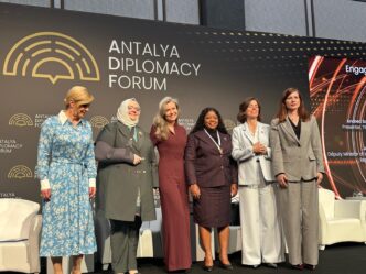 Namibia's Deputy Minister of International Relations and Trade Jenelly Matundu pictured with fellow delegates at the fifth edition of the Antalya Diplomacy Forum in Antalya, Türkiye, from April 17 to 19, 2026
