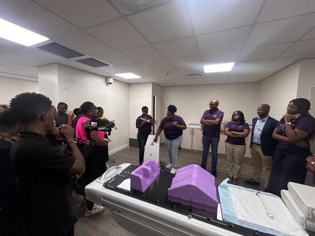 Journalists from leading media houses across Eswatini tour OncAura Wellness Centre in Manzini this morning, getting an in-depth look at the facility's oncology equipment and the full range of cancer treatment services now available locally.