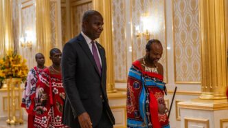 Mozambique President Daniel Chapo (left) and His Majesty King Mswati III (right) during Chapo's visit to the Kingdom of Eswatini last year. | Photo: Supplied