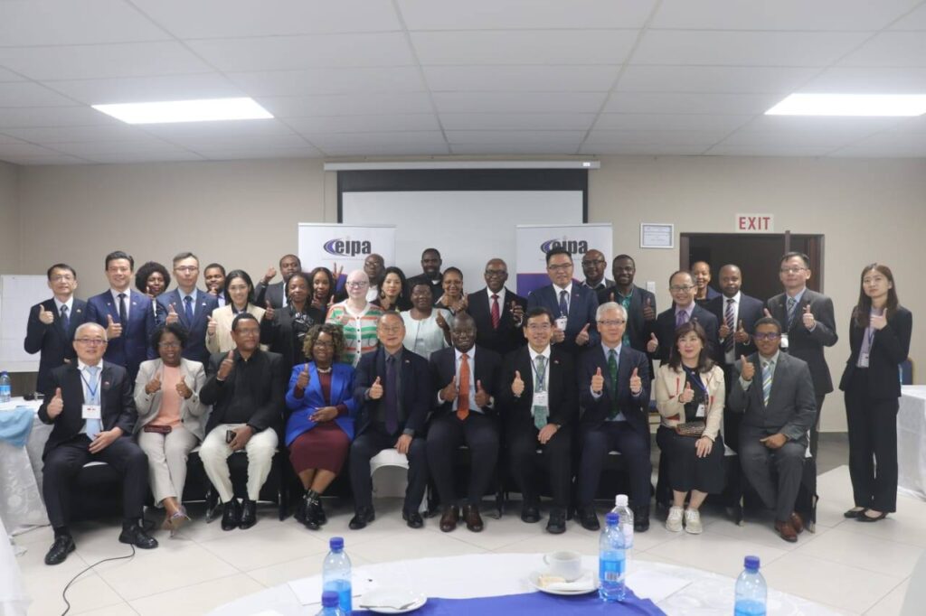 Government officials, Portfolio Committee members, private sector representatives and a visiting delegation from Taiwan pictured together at Mountain View Hotel during the Taiwan–Eswatini Business Seminar Workshop, convened by the Eswatini Investment Promotion Authority in collaboration with the Embassy of Taiwan.