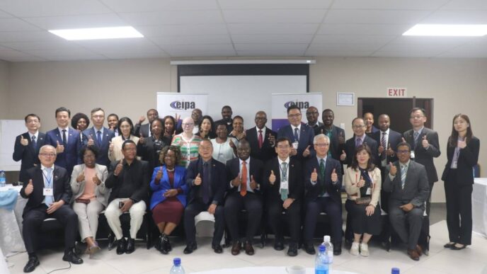 Government officials, Portfolio Committee members, private sector representatives and a visiting delegation from Taiwan pictured together at Mountain View Hotel during the Taiwan–Eswatini Business Seminar Workshop, convened by the Eswatini Investment Promotion Authority in collaboration with the Embassy of Taiwan.