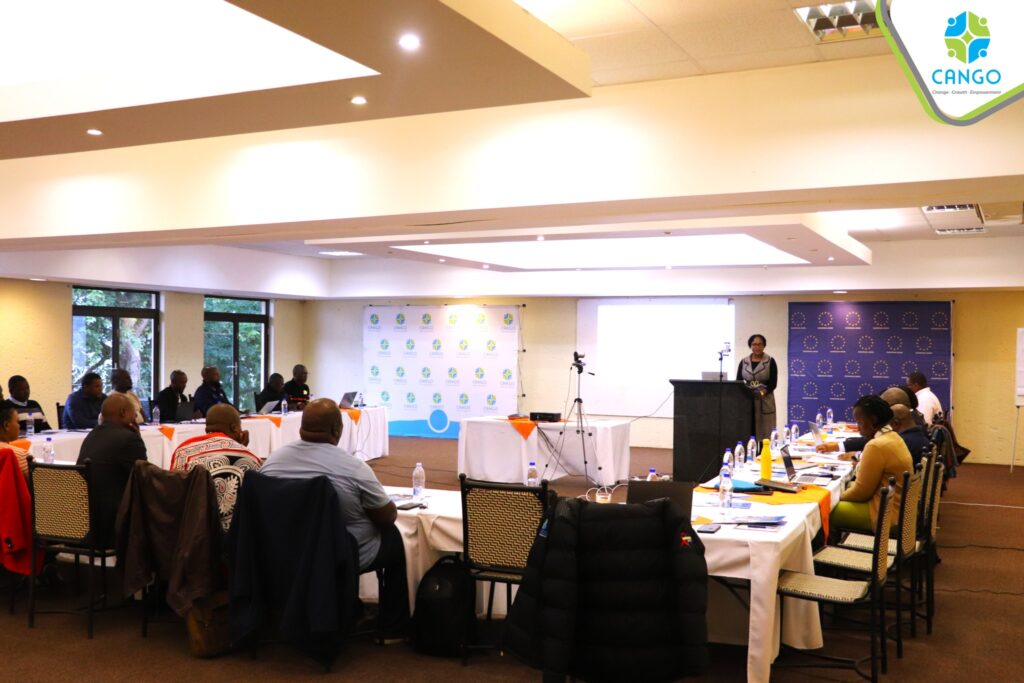 NGO directors from across Eswatini participate in a governance training session convened by the Coordinating Assembly of Non-Governmental Organisations (CANGO) in Maguga on Tuesday