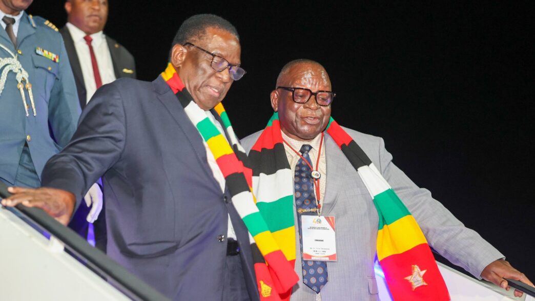 Zimbabwean President Emmerson Mnangagwa arrives in the Kingdom of Eswatini to join His Majesty King Mswati III and the Swazi nation for the double celebration marking the King's 58th birthday anniversary and the Ruby Jubilee of his 40-year reign.