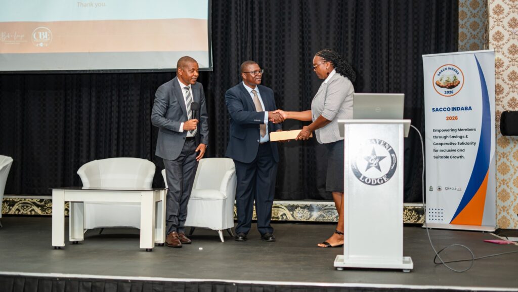 Central Bank of Eswatini Chief Operations Officer Mfanfikile Dlamini addresses participants during the 7th Eswatini Association of Savings and Credit Cooperatives Indaba