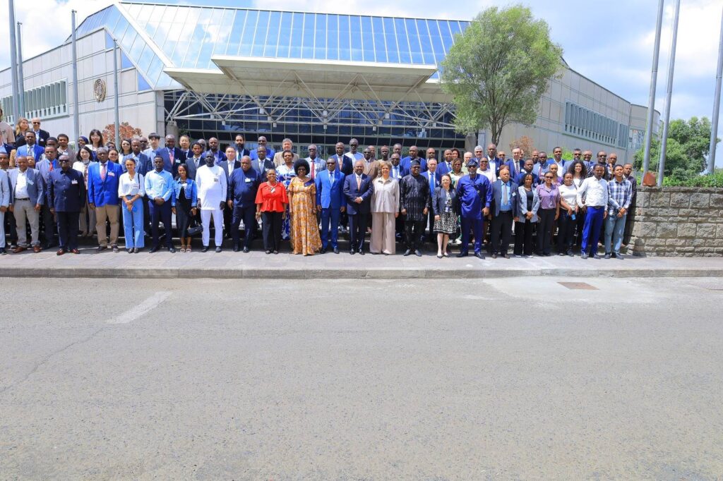 Members of the Lesotho delegation pictured at the Eighth African Regional Science, Technology and Innovation Forum currently underway in Addis Ababa, Ethiopia.