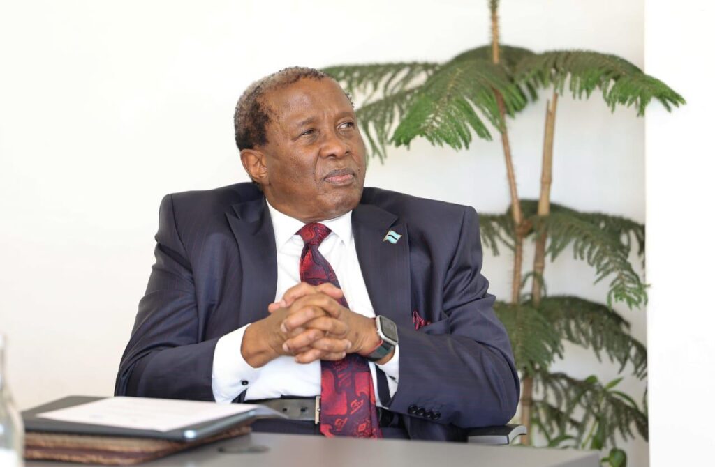 Botswana High Commissioner to Kenya H.E. Andrew Sesinyi addresses delegates at the official launch of the Japan Supplementary Budget Support Programme in Nairobi on 23 April 2026