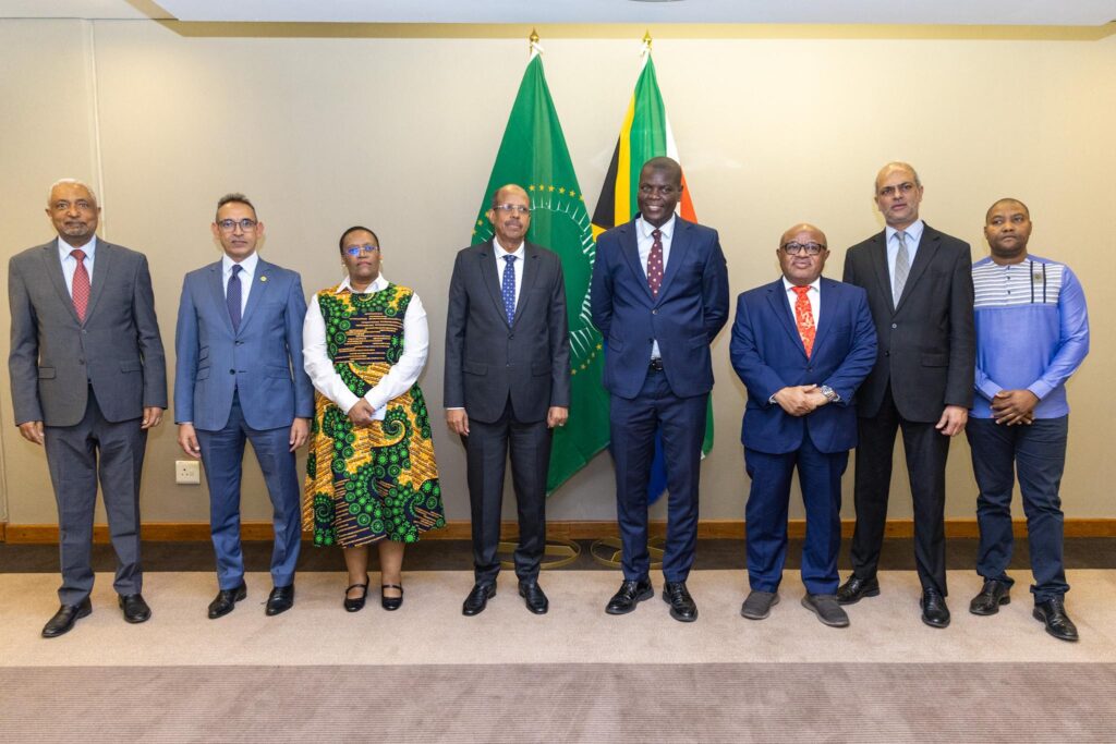 South Africa's International Relations and Cooperation Minister Ronald Lamola hosts African Union Commission Chairperson Mahmoud Ali Youssouf for a working lunch in Pretoria