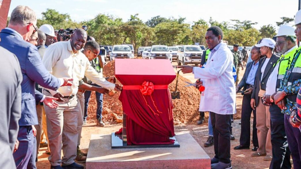 Zambian President Hakainde Hichilema officially launches the shaft sinking at Mingomba Mine in Chililabombwe on April 29, 2026. Photo: State House Media